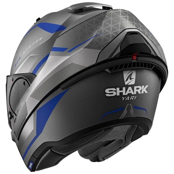 Capacete Shark Evo ES Yari ABS - COR: Cinza/Azul Fosco, TAMANHO: 58
