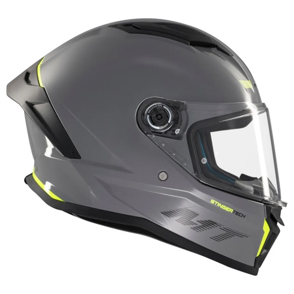 Capacete MT Stinger 2 Solid A12 Cinza - Moby Sport
