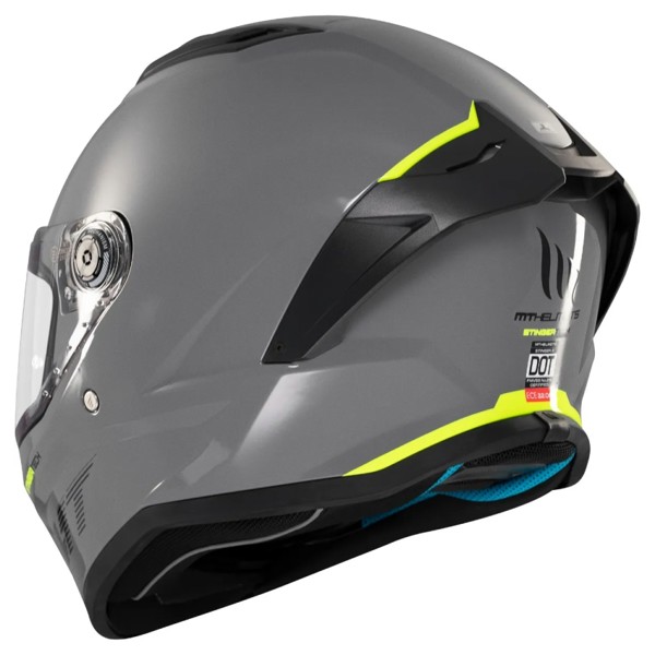 Capacete MT Stinger 2 Solid A12 Cinza - Moby Sport