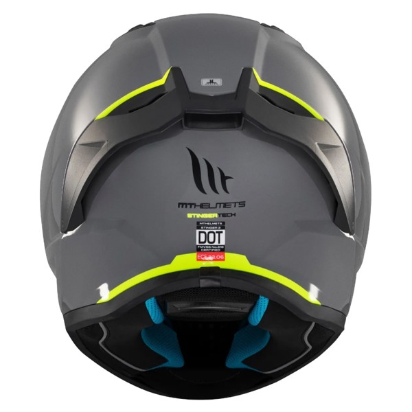 Capacete MT Stinger 2 Solid A12 Cinza - Moby Sport