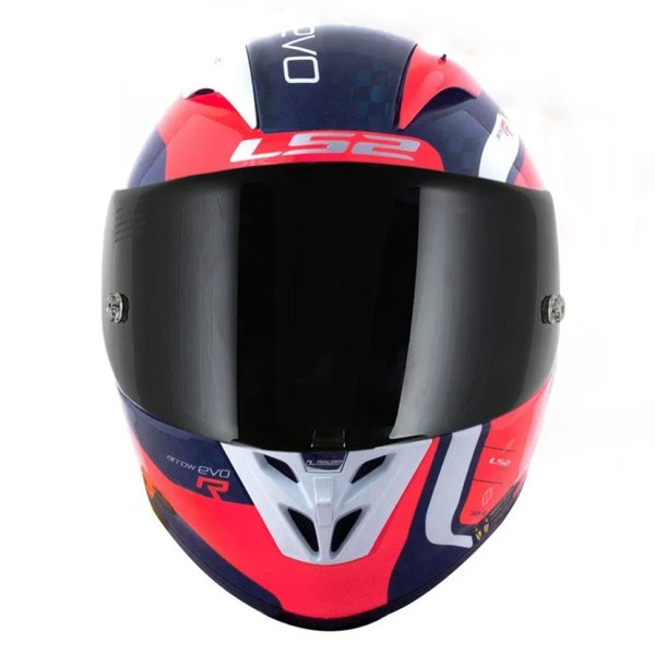 Cap LS2 FF323 Arrow Carbon Sting - COR: Azul/Laranja, TAMANHO: 60