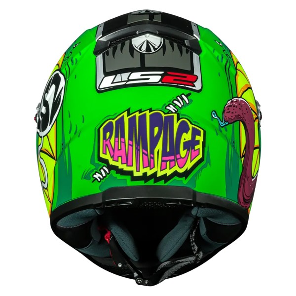 Capacete LS2 F358 Rampage - COR: Verde, TAMANHO: 56