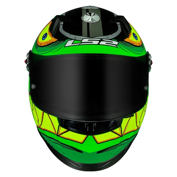 Capacete LS2 F358 Rampage - COR: Verde, TAMANHO: 56