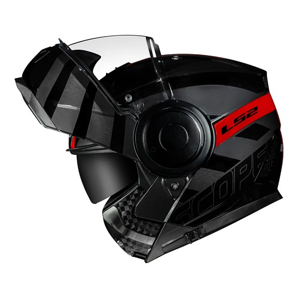Capacete LS2 FF902 Scope Hamr - COR: Preto/Vermelho, TAMANHO: 64