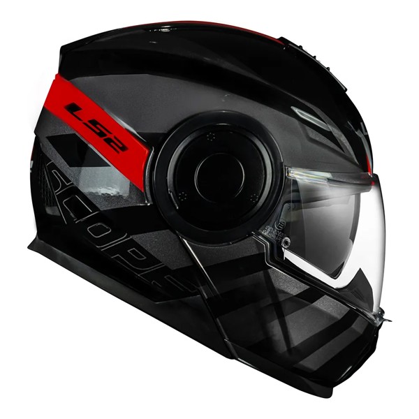 Capacete LS2 FF902 Scope Hamr - COR: Preto/Vermelho, TAMANHO: 64