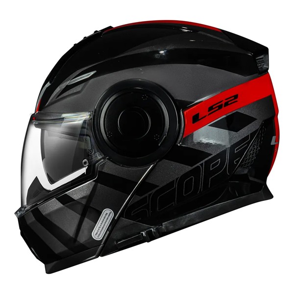 Capacete LS2 FF902 Scope Hamr - COR: Preto/Vermelho, TAMANHO: 64