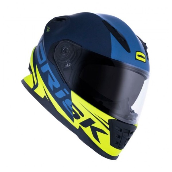 Capacete Norisk FF302 Soul Manty - COR: Azul/Amarelo, TAMANHO: 58