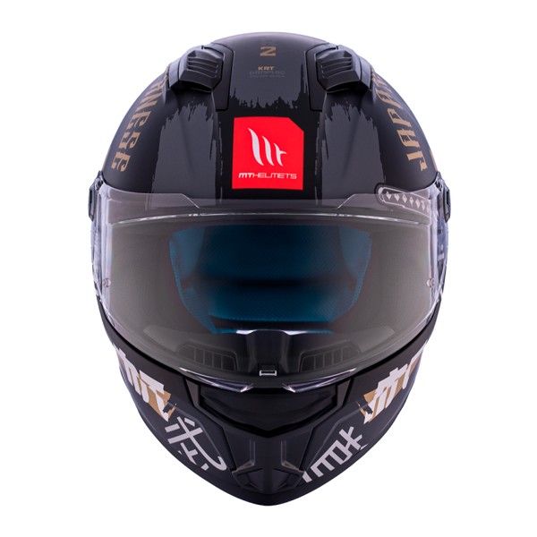 Capacete MT Stinger 2 KRT B9 Samurai Preto Fosco