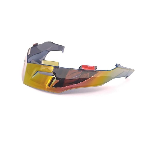 Aerofólio Spoiler KYT TT Course Iridium Vermelho Duotech