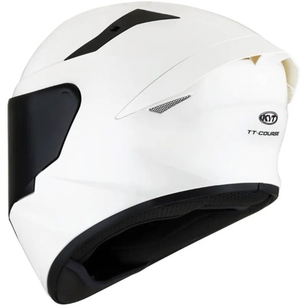 Capacete KYT TT Course Plain - COR: Branco, TAMANHO: 58