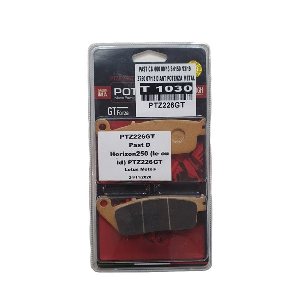 Pastilha PTZ226GT Potenza Carbono