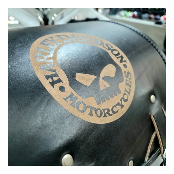 Bolsa RC Traseira Caveira Harley Davidson Pequeno (031) - PRETA