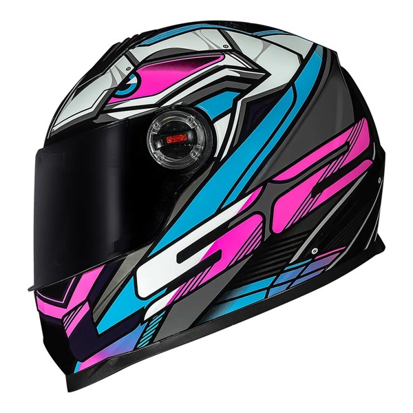 Capacete LS2 FF358 Classic Xdron - COR: Cyan Rosa, TAMANHO: 62