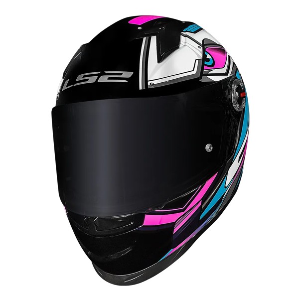 Capacete LS2 FF358 Classic Xdron - COR: Cyan Rosa, TAMANHO: 62