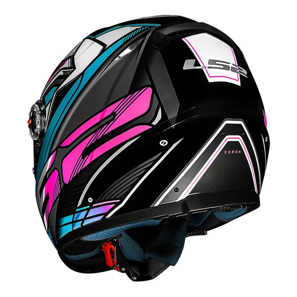 Capacete LS2 FF358 Classic Xdron - COR: Cyan Rosa, TAMANHO: 62