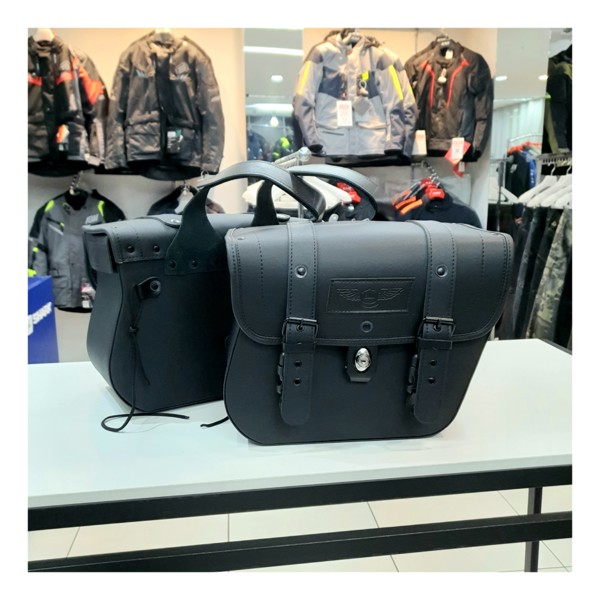 Alforge Lateral Bely Inclinado 16L com Chave Par Preto