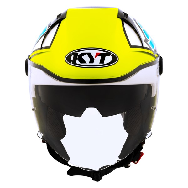 Capacete KYT D-City 98 Bomb - Amarelo / Branco