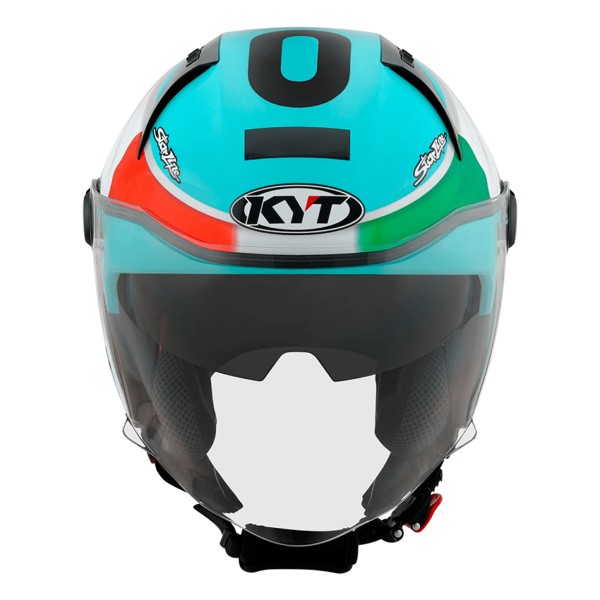 Capacete KYT D-City Dennis Foggia Leopard Replica - Azul