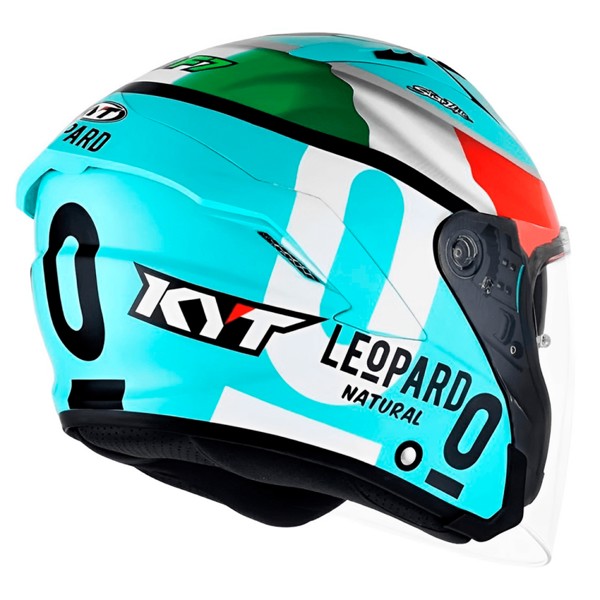 Capacete KYT D-City Dennis Foggia Leopard Replica - Azul