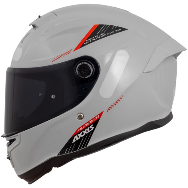 Capacete Axxis Hummer Solid A12 Cinza Brilho | Moby Sport