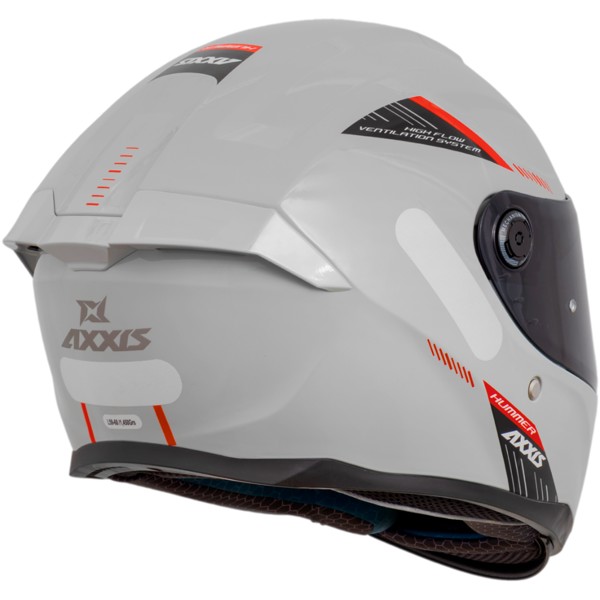Capacete Axxis Hummer Solid A12 Cinza Brilho | Moby Sport