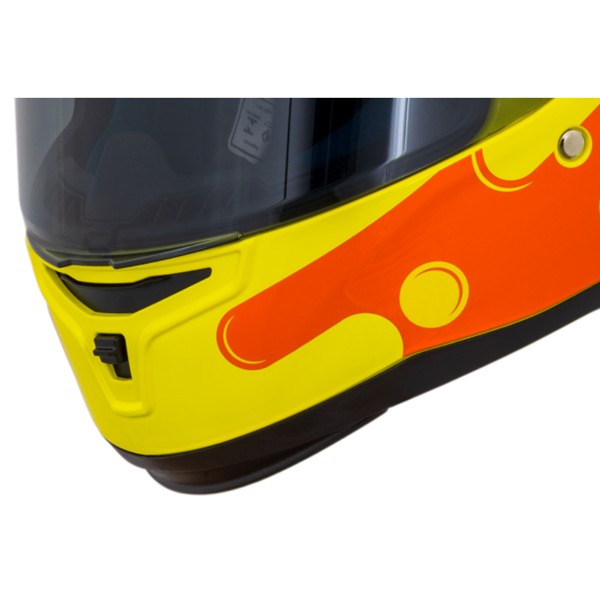 Capacete Axxis Hummer Liquer C3 Amarelo Laranja Brilho - TAMANHO: 56