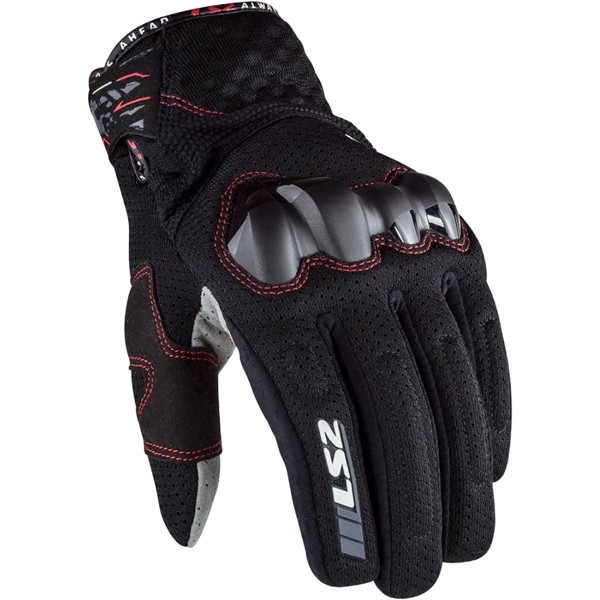 Luva LS2 Masculina Chaki Preto/Branco | Moby Sport