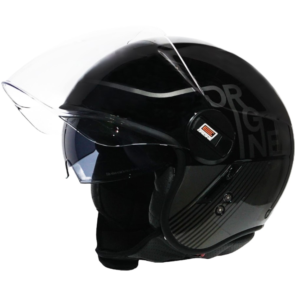 Capacete Compacto Capacete Origine Alpha Snatch Preto Brilho - Moby Sport