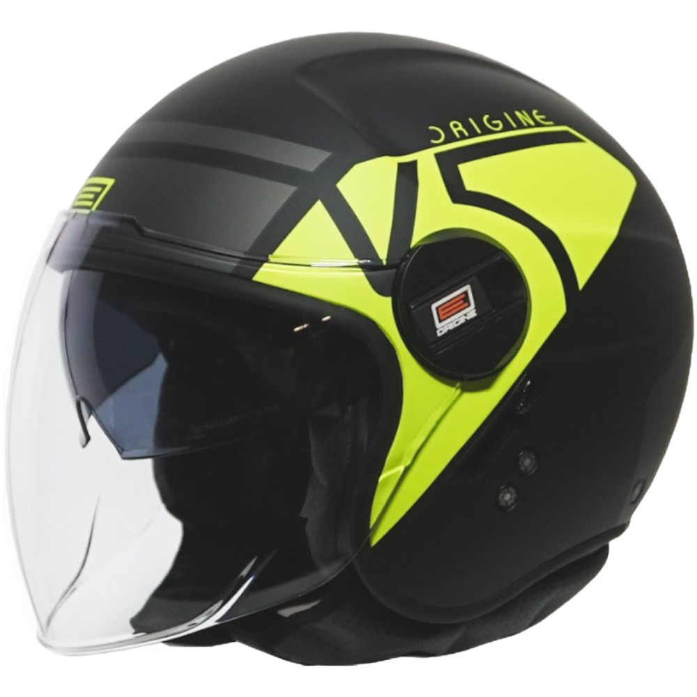 Capacete Compacto Capacete Origine Alpha V5 Preto/Amarelo Fluor Fosco | Moby Sport - Moby ...