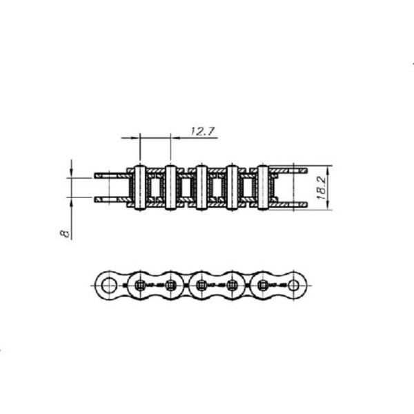 Kit Relação Factor 125 09-15 Vaz Y04260XS