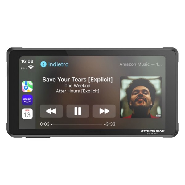 Multimidia RideSync Display Portatil 5,5 Polegadas Interphone INTERPHORIDESYNC