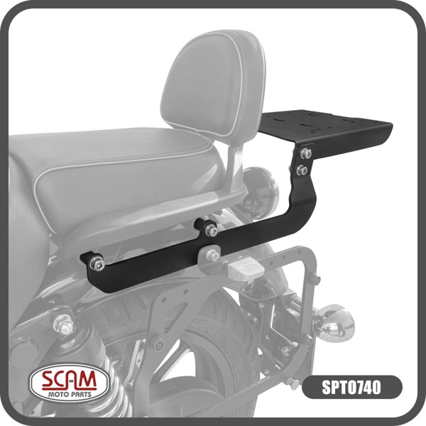 Bagageiro Meteor 350 22... Chapa Scam SPTO740