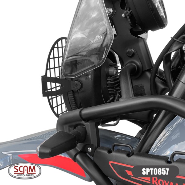 Protetor Farol Himalayan 450 2025 Aço Carbono Scam SPTO857 | Moby Sport