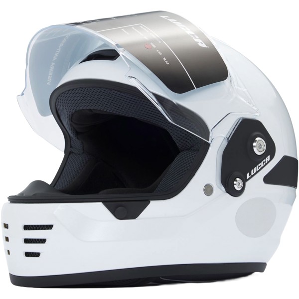 Capacete Lucca Cruiser Branco Perolado – Estilo Retrô e Segurança | Moby Sport
