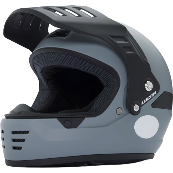 Capacete Lucca Cruiser Cinza Fosco – Estilo Retrô e Segurança | Moby Sport