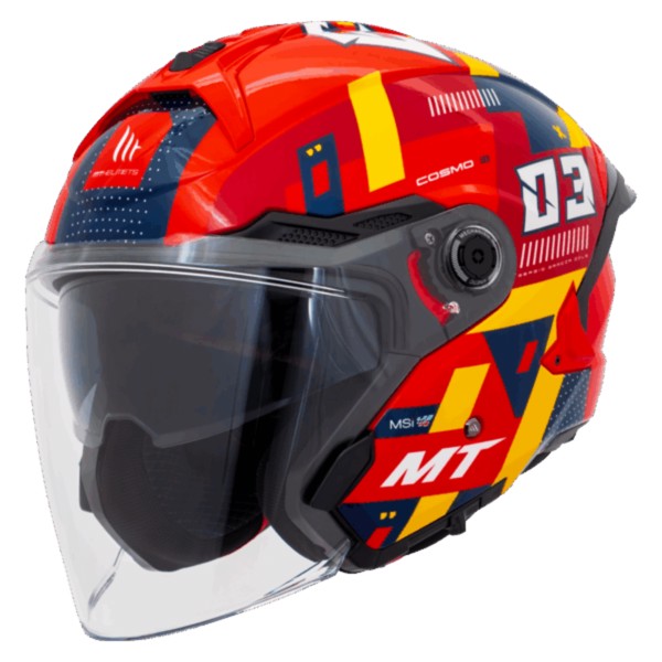 Capacete MT Cosmo SV Solid E5 Vermelho – Segurança e Estilo | Moby Sport