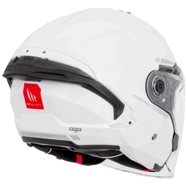 Capacete MT Cosmo SV Solid A0 Branco – Segurança e Estilo | Moby Sport