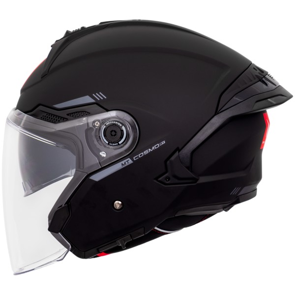 Capacete MT Cosmo SV Solid A1 Preto Fosco – Segurança e Estilo | Moby Sport
