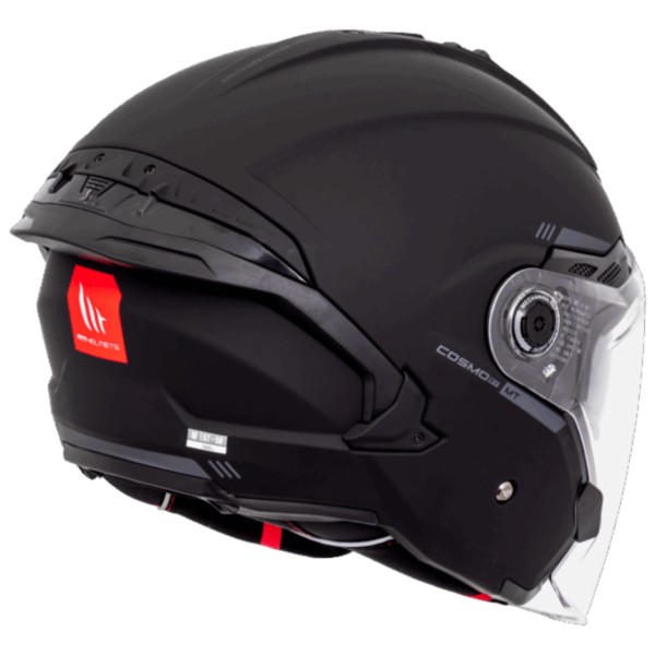 Capacete MT Cosmo SV Solid A1 Preto Fosco – Segurança e Estilo | Moby Sport