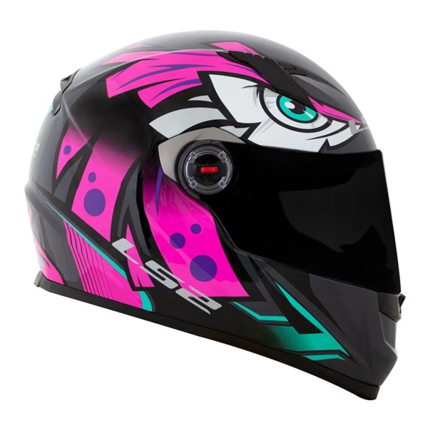 Capacete LS2 FF358 Classic Tribal Rosa – Estilo e Proteção | Moby Sport