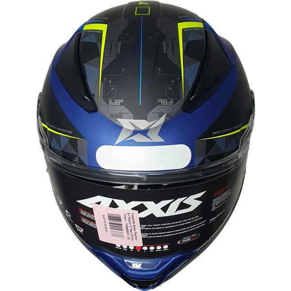 Capacete Axxis Panther SV Raptor C7 Azul Preto Fosco | Moby Sport