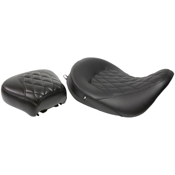 Banco Road King / Street/Road/Ultra Glide 08-23 Bipartido Diamond com Gel Pedrinho 1168082CG Preto