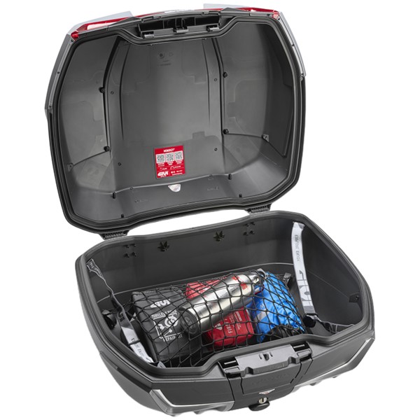 Bau Traseiro Givi V58N Maxia 5 58L Monokey Vermelho tampa Alumínio
