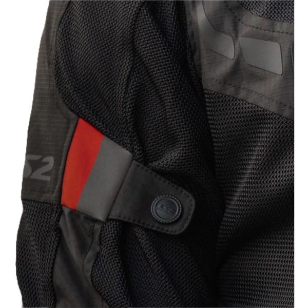 Jaqueta LS2 Garda Masculina Preta Vermelha ***