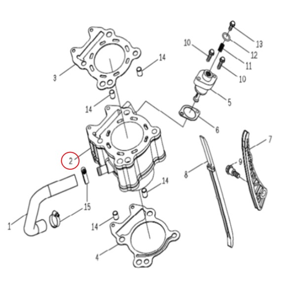 Bloco Cilindro Next 300 Original Dafra 10237-G42-000