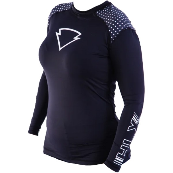Blusa Segunda Pele HLX Feminina Bolinha Branca