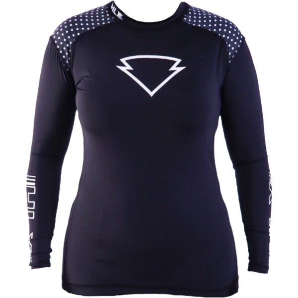 Blusa Segunda Pele HLX Feminina Bolinha Branca