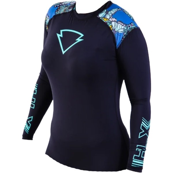 Blusa Segunda Pele HLX Feminina Caveira Azul