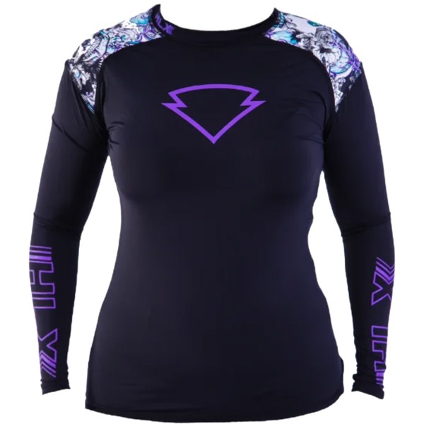 Blusa Segunda Pele HLX Feminina Caveira Lilas