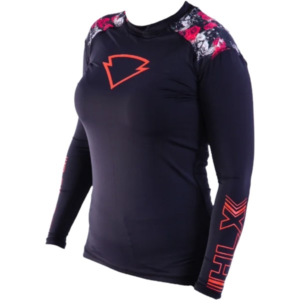 Blusa Segunda Pele HLX Feminina Rosas Vermelhas